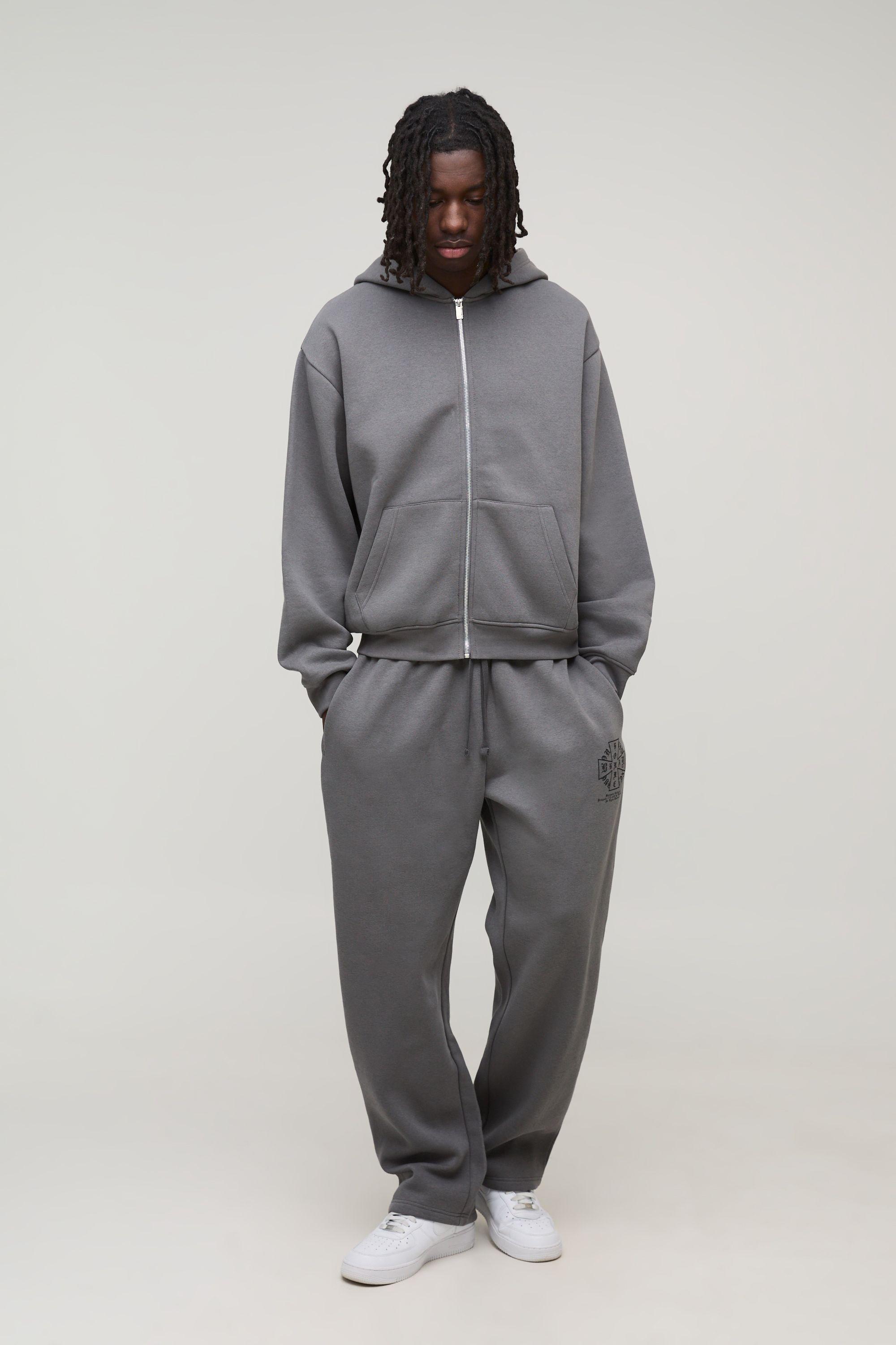 Oversized Boxy Homme Cross Tracksuit by BOOHOOMAN