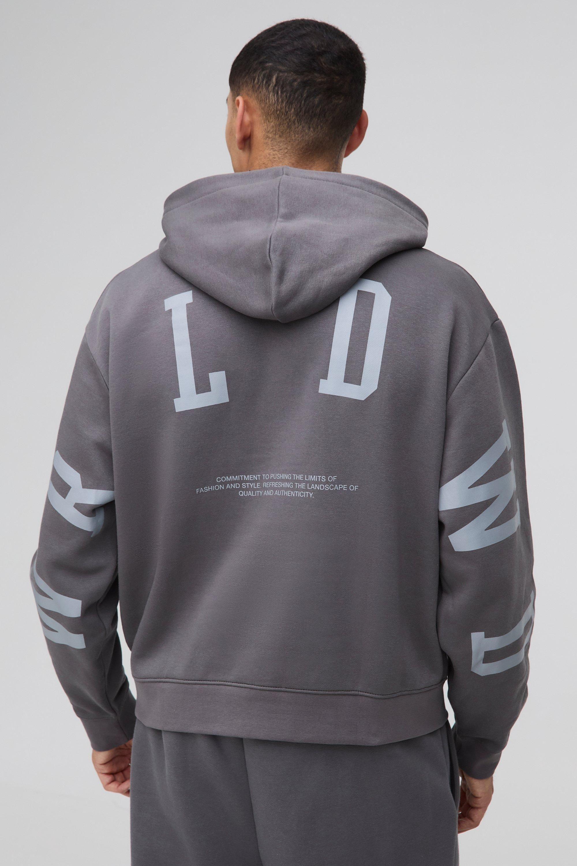 Oversized Boxy Large Scale Official Hoodie by BOOHOOMAN