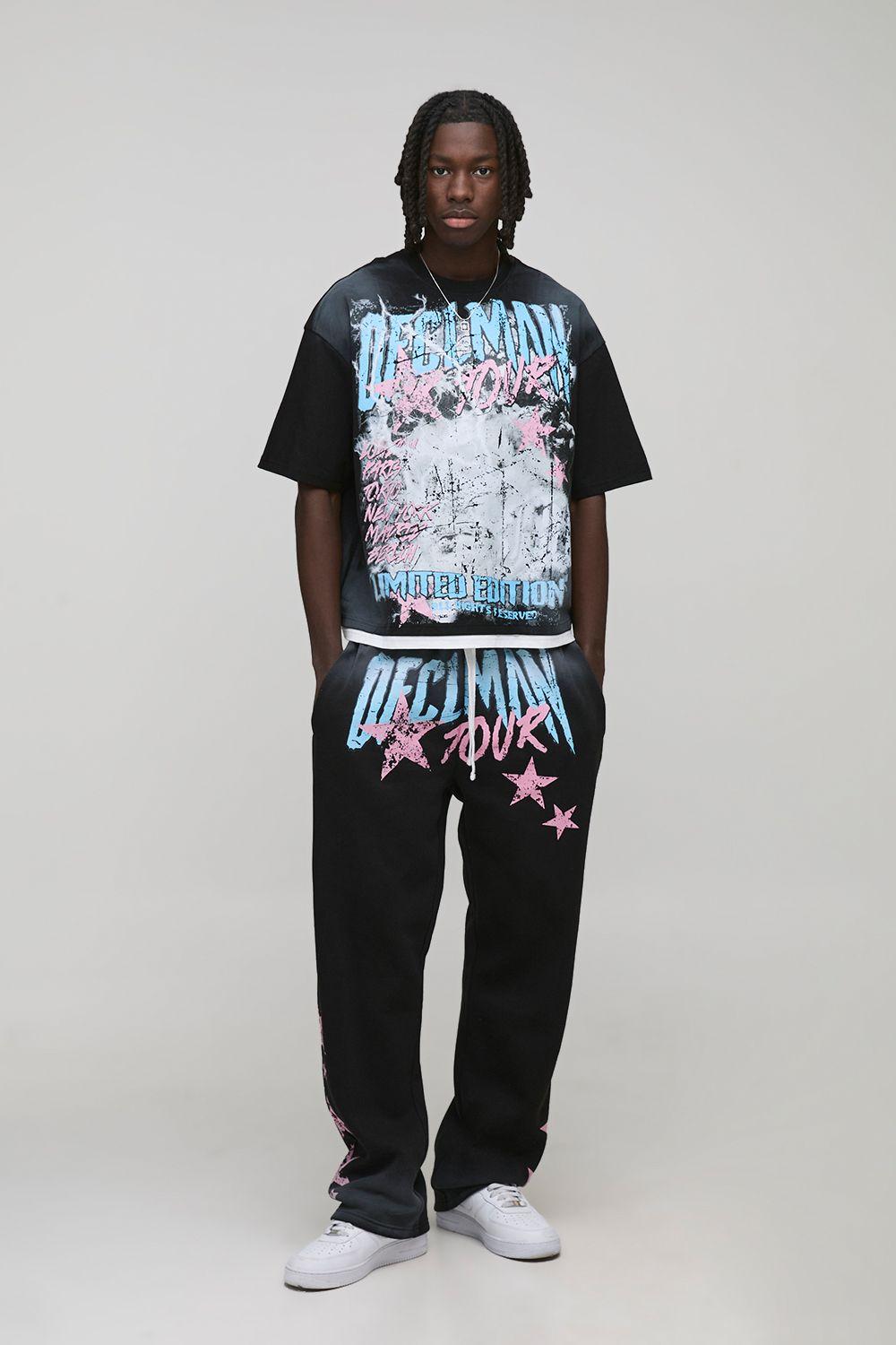 Oversized Boxy Man Ofcl Graphic Washed T-Shirt and Jogger Set by BOOHOOMAN Oversized Boxy Man Ofcl Graphic Washed T-Shirt and Jogger Set by BOOHOOMAN