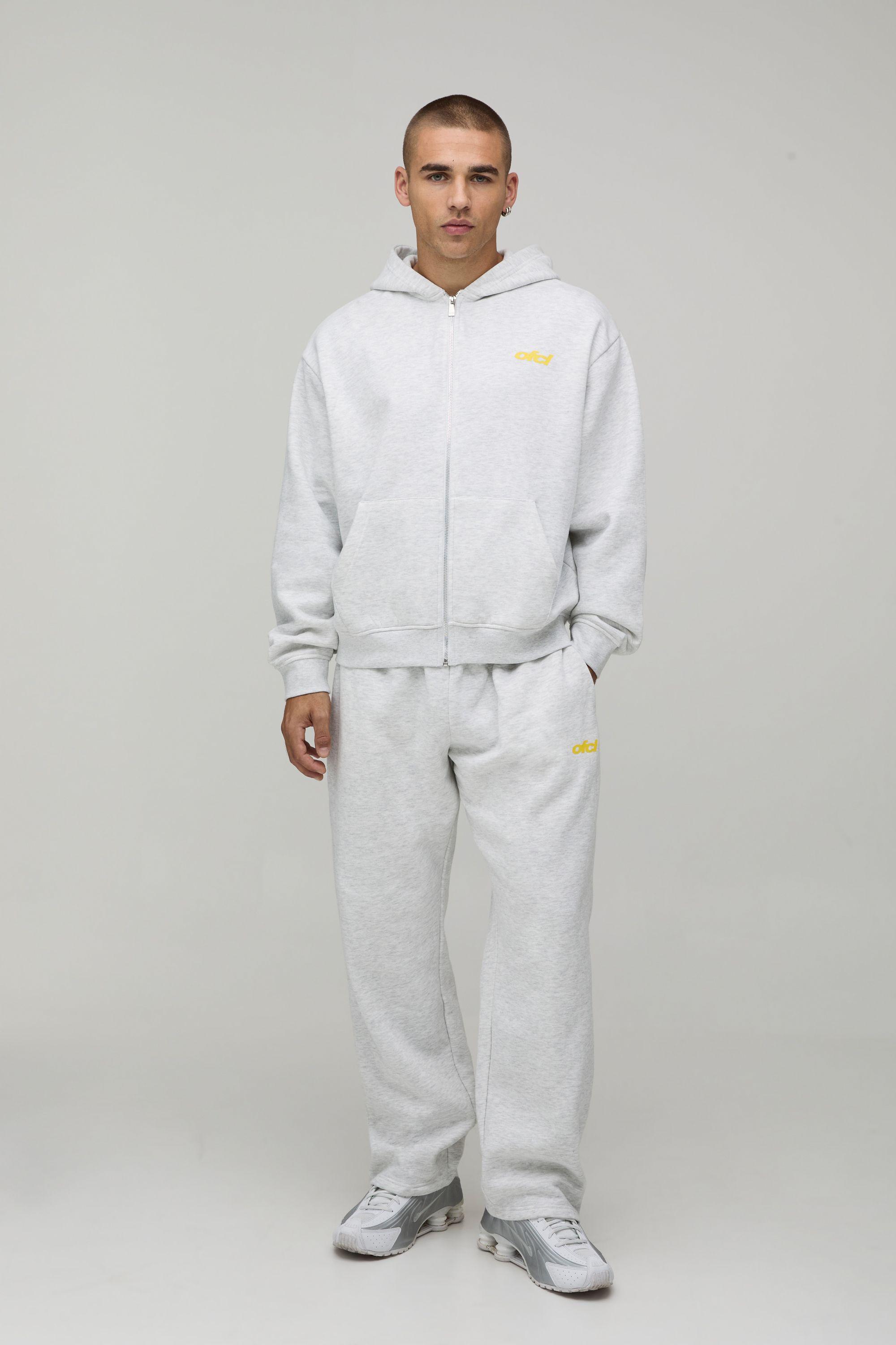 Oversized Boxy Official Zip Through Hooded Tracksuit by BOOHOOMAN
