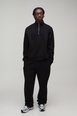 Oversized Boxy Quarter Zip Funnel Sweatshirt & Straight Jogger Tracksuit by BOOHOOMAN