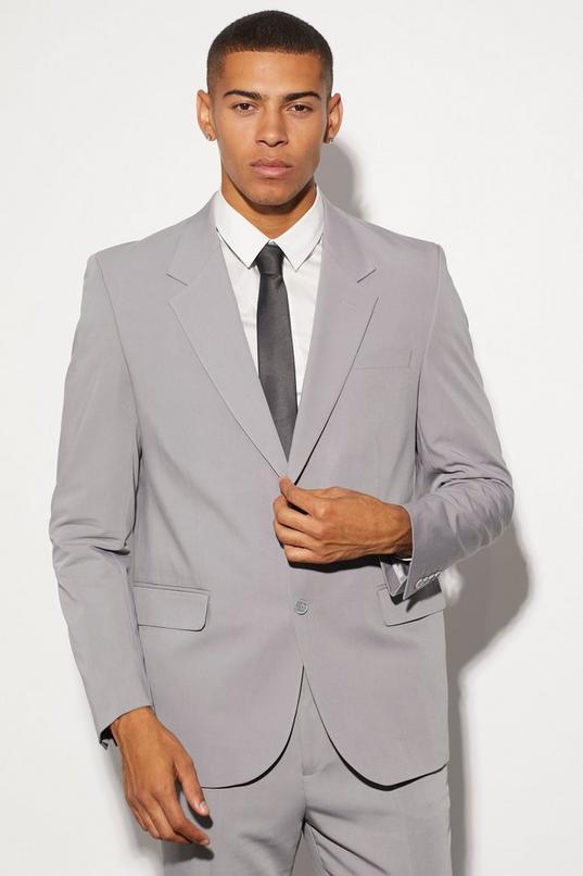 Oversized Boxy Single Breasted Suit Jacket by BOOHOOMAN