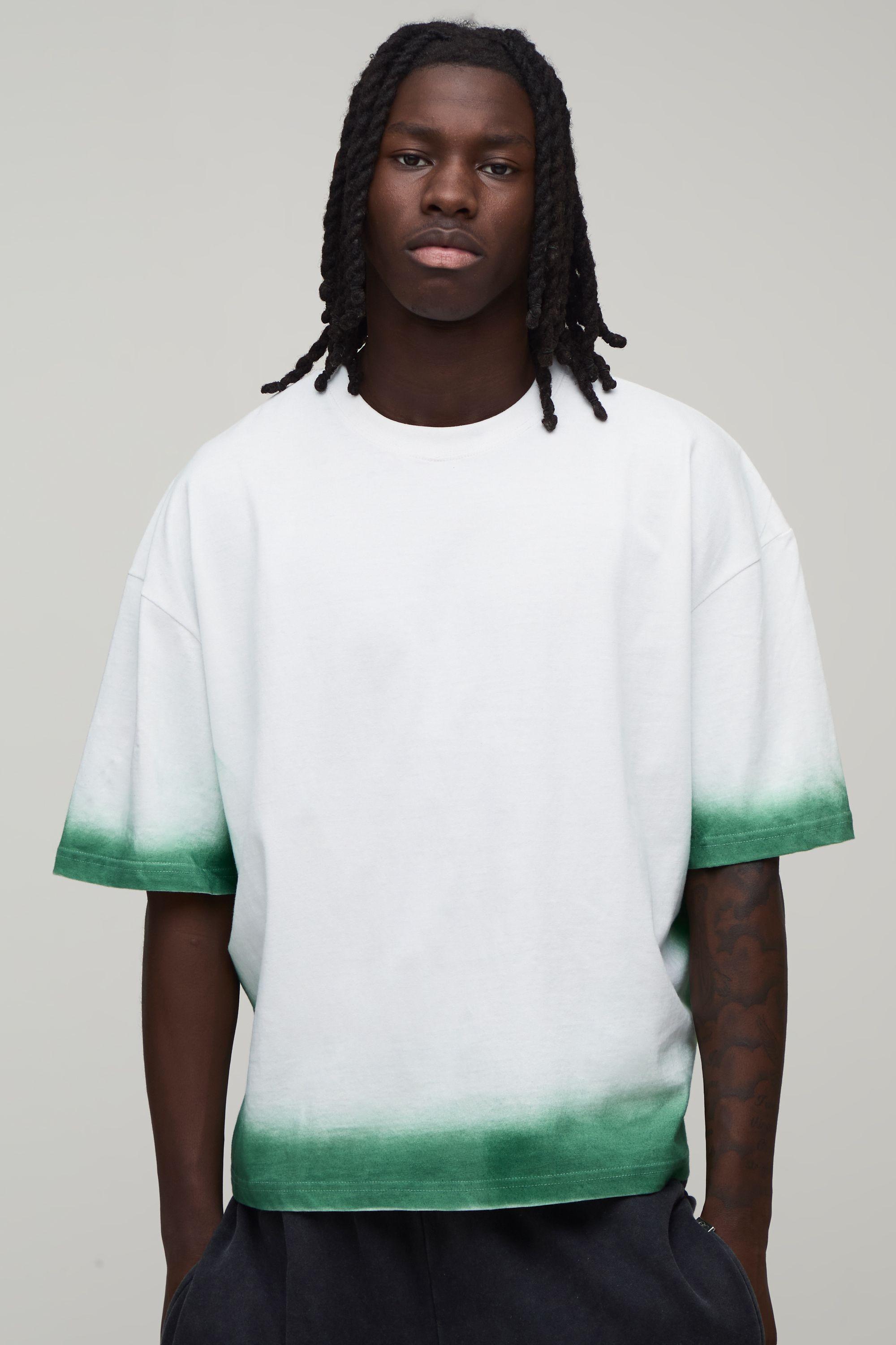 Oversized Boxy Spray Wash T-Shirt by BOOHOOMAN