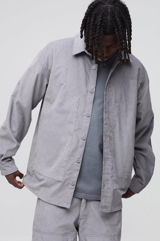 Oversized Carpenter Corduroy Shirt by BOOHOOMAN