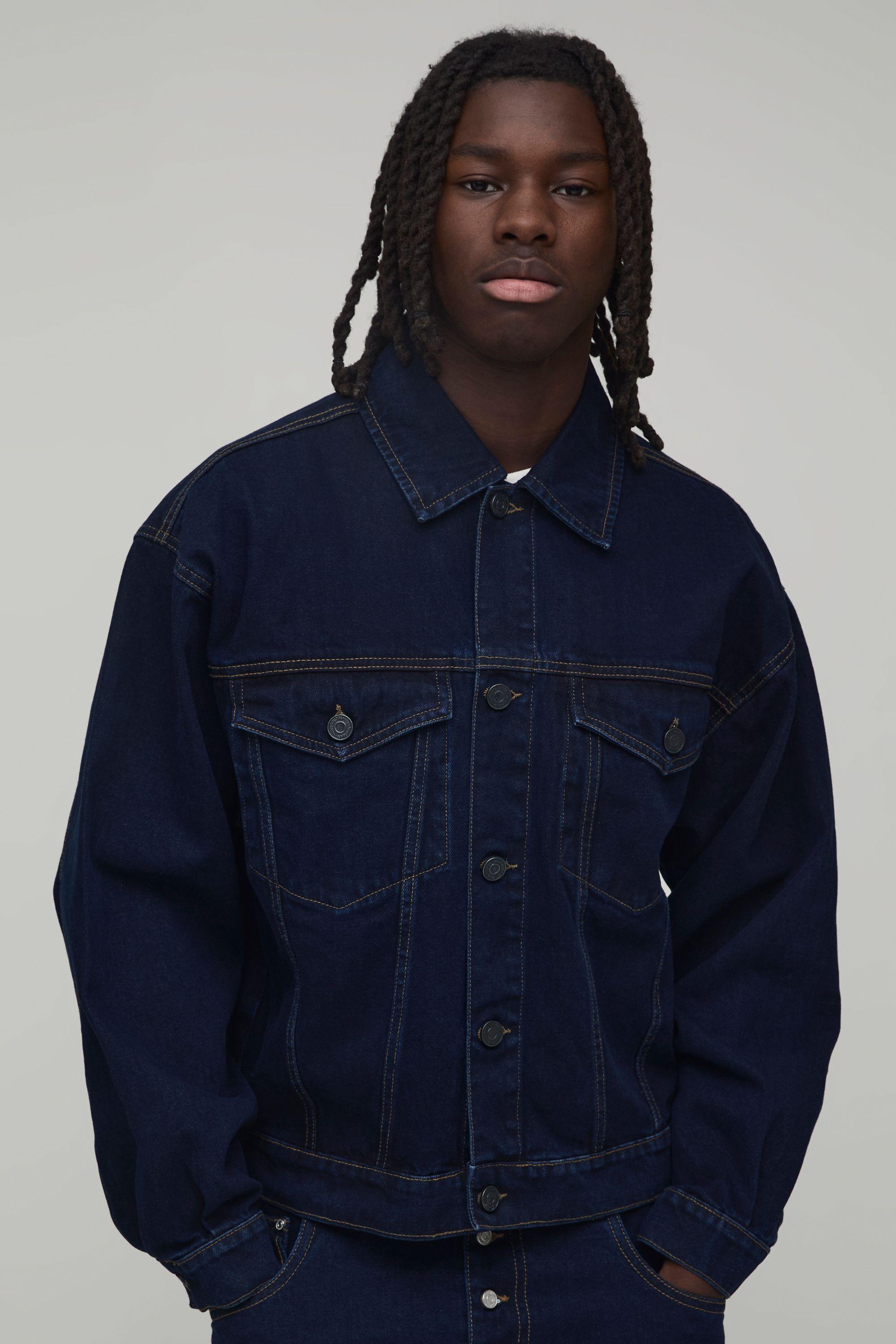 Oversized Denim Co-Ord Jacket by BOOHOOMAN