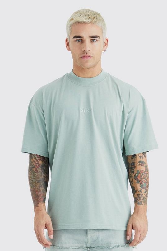 Oversized Extended Neck Ofcl T-shirt by BOOHOOMAN