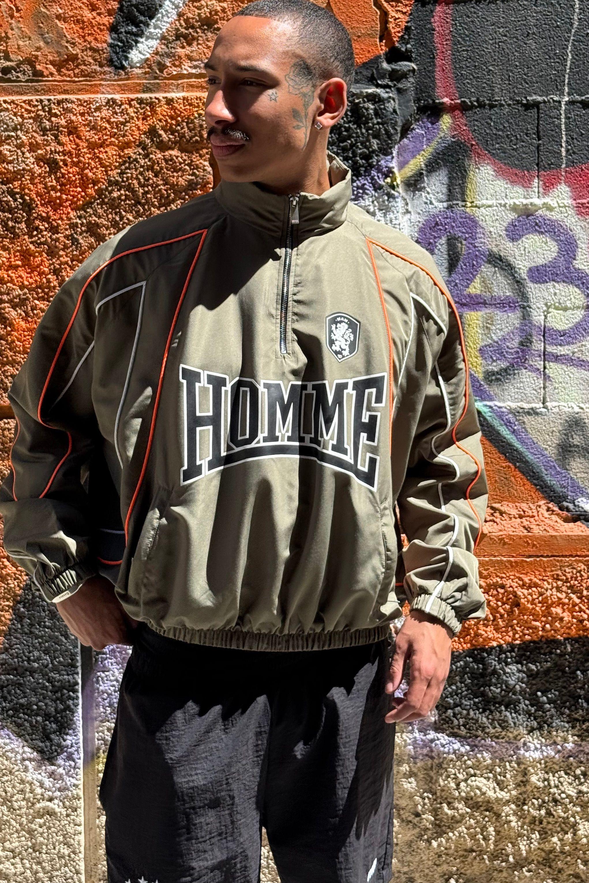 Oversized Homme Colour Block Sports Jacket by BOOHOOMAN