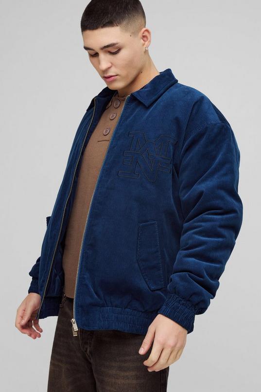 Oversized Man Cord Varsity Jacket by BOOHOOMAN