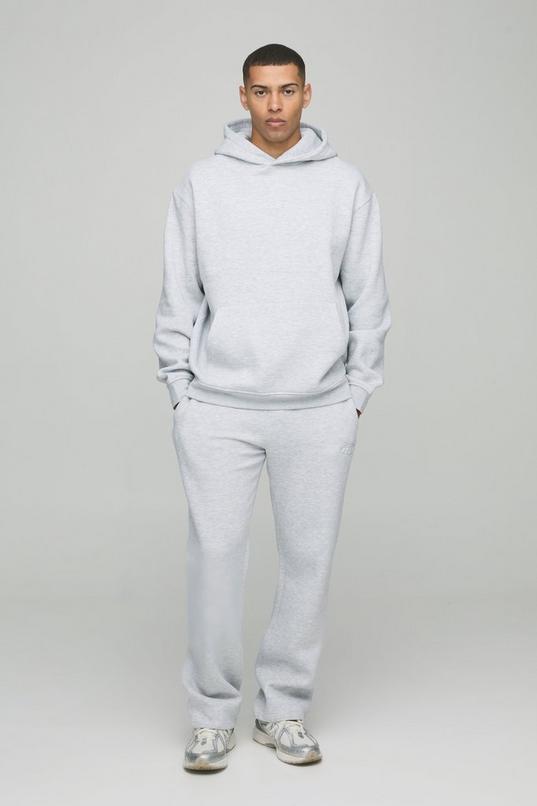 Oversized Man Debossed Hooded Panelled Tracksuit by BOOHOOMAN