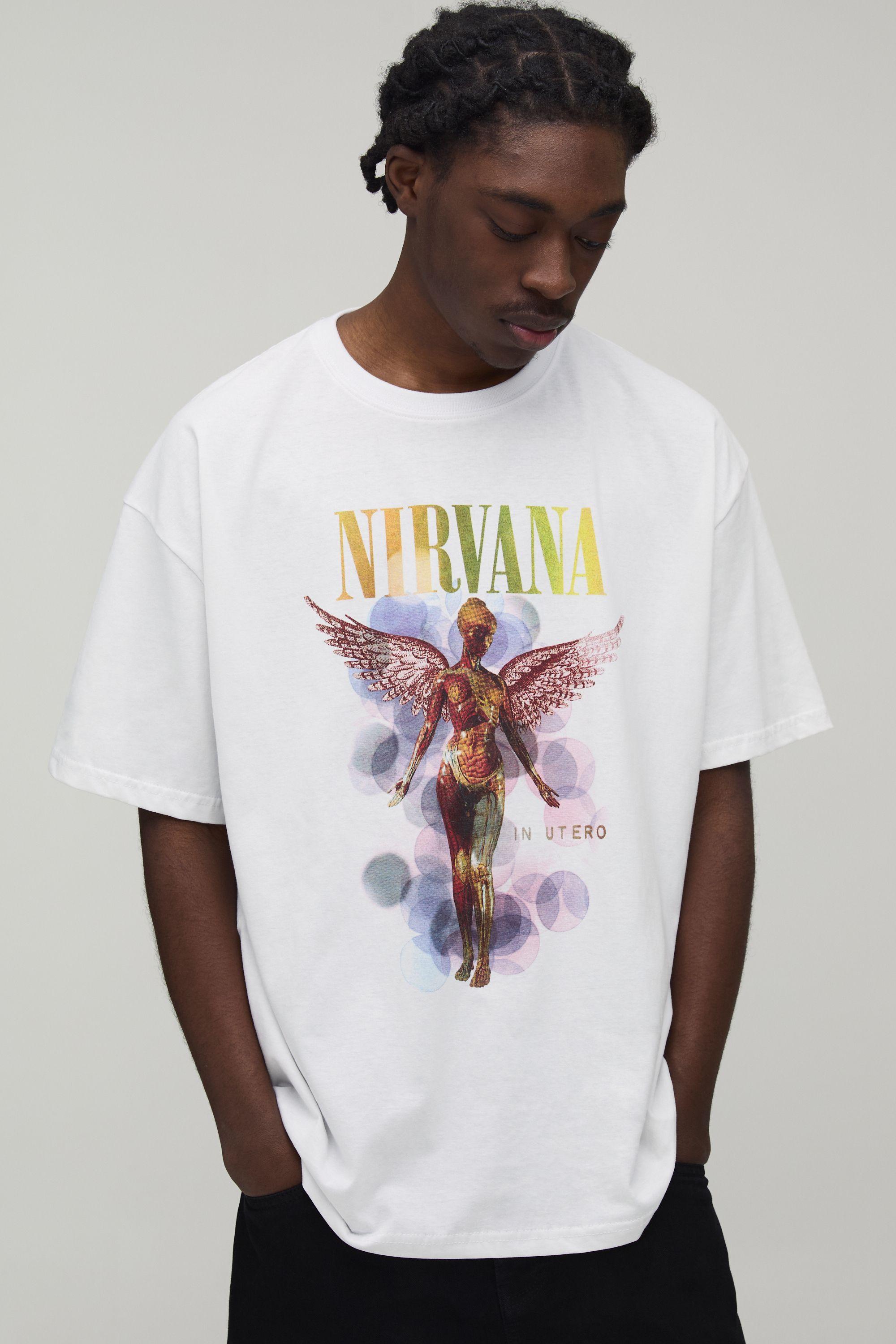 Oversized Nirvana Printed License T-shirt by BOOHOOMAN