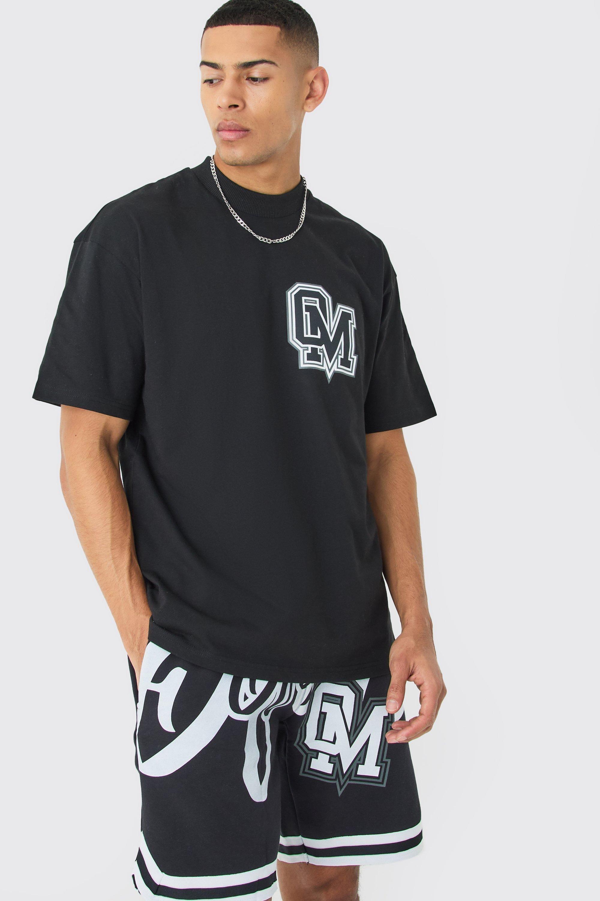 Oversized Ofcl Basketball T-shirt And Short Set by BOOHOOMAN