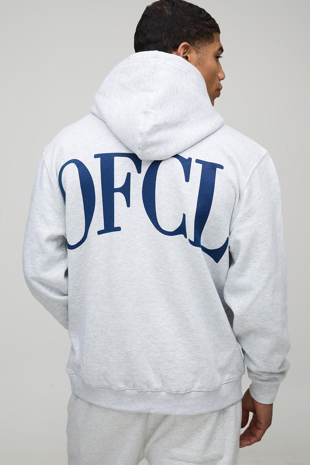 Oversized Ofcl Varsity Large Scale Collegiate Hoodie by BOOHOOMAN Oversized Ofcl Varsity Large Scale Collegiate Hoodie by BOOHOOMAN