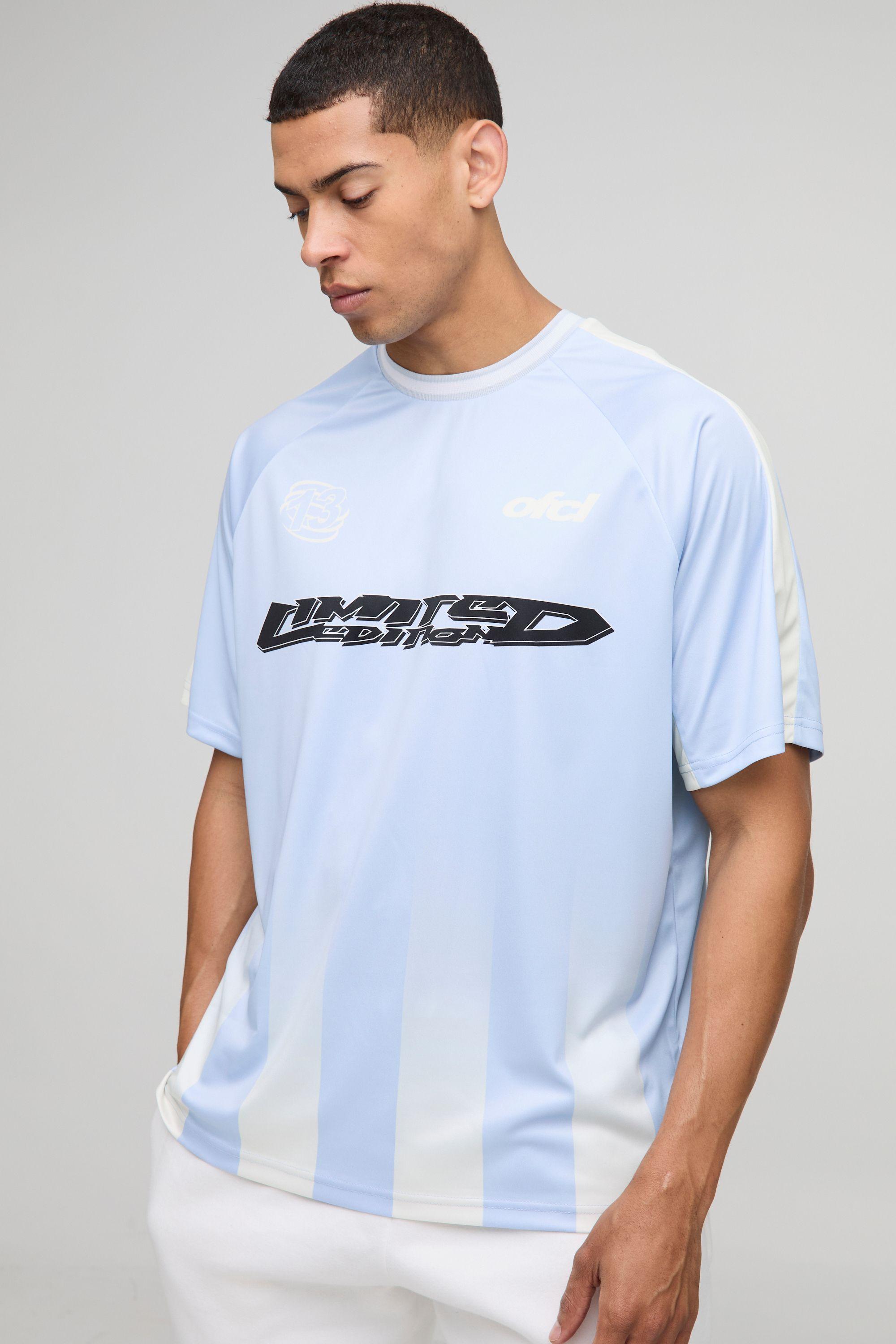Oversized Ombre Raglan Sports Top by BOOHOOMAN