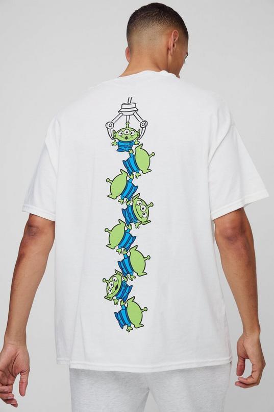 Oversized Pixar Toy Story Aliens License Print T-Shirt by BOOHOOMAN