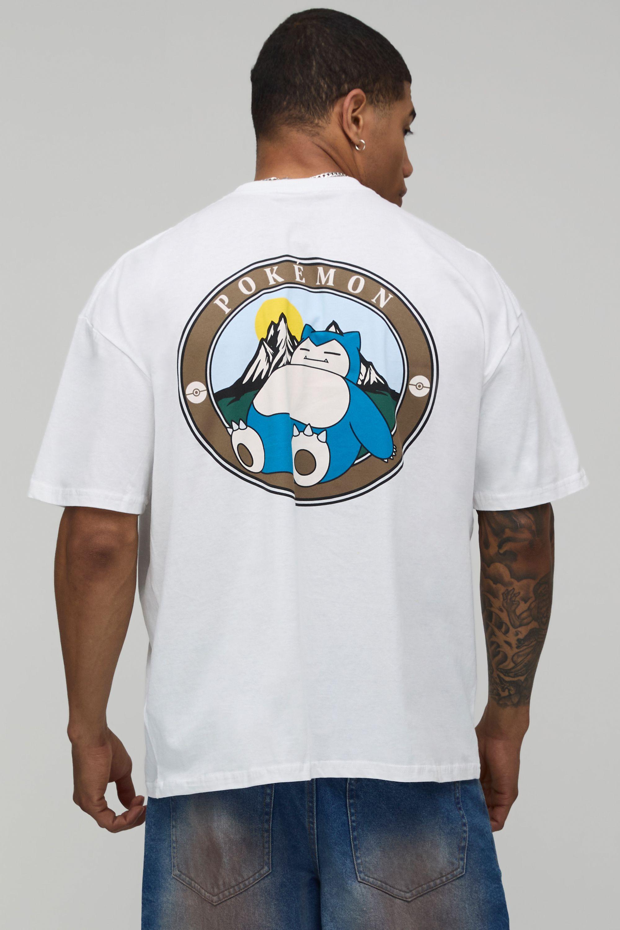 Oversized Pokemon Snorlax License Printed T-Shirt by BOOHOOMAN