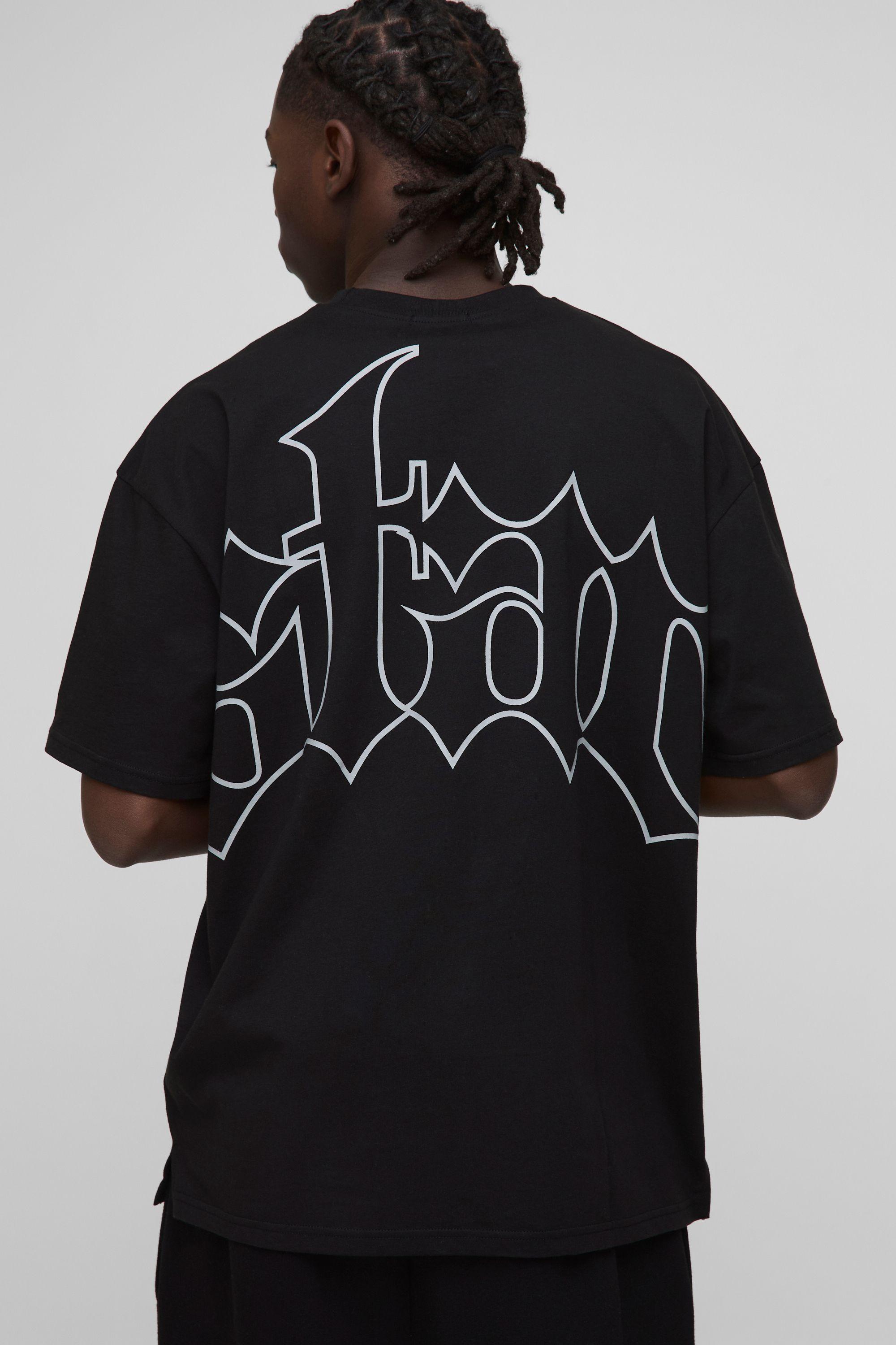 Oversized Printed Star Graphic T-Shirt by BOOHOOMAN Oversized Printed Star Graphic T-Shirt by BOOHOOMAN