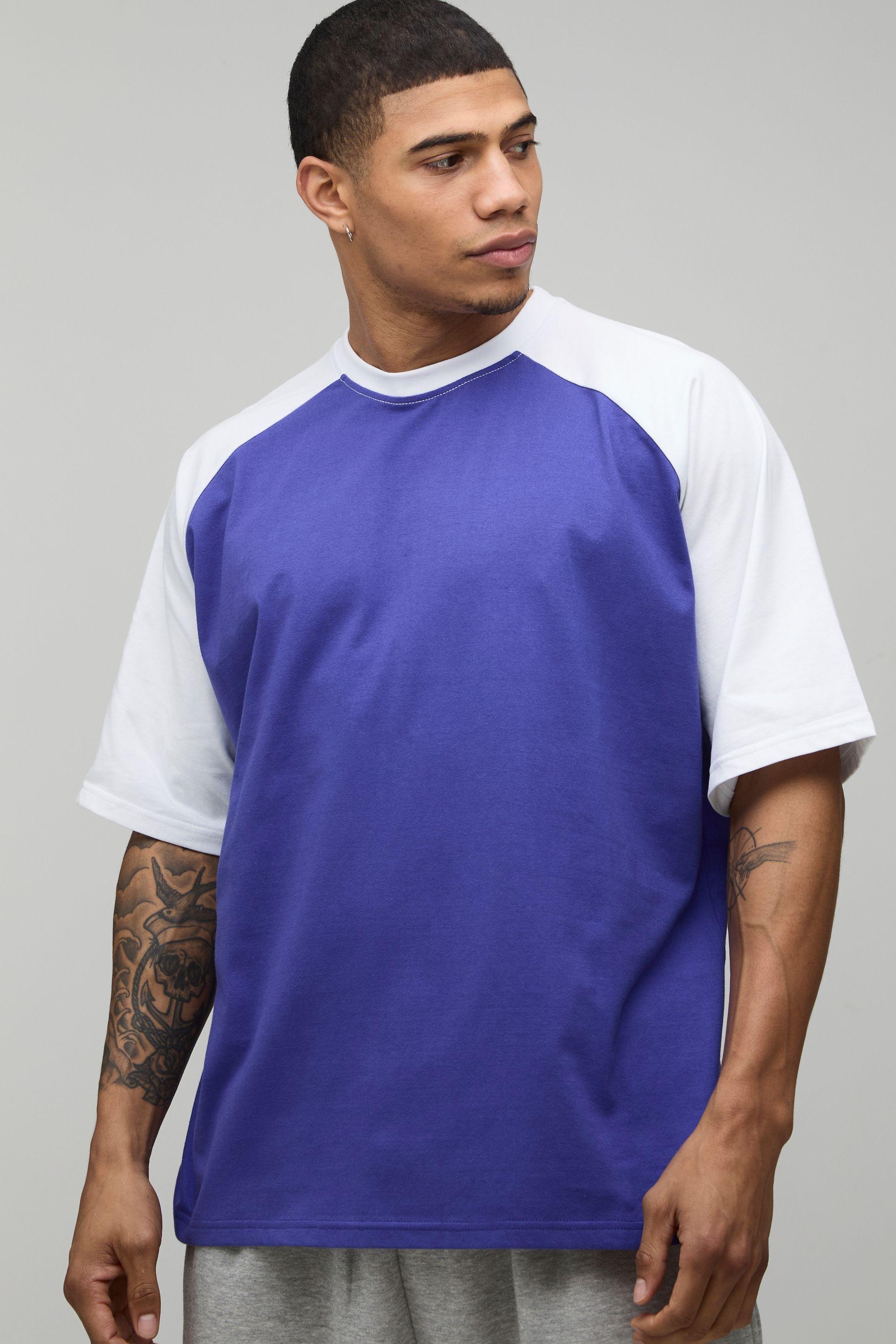 Oversized Raglan Short Sleeve T-Shirt by BOOHOOMAN