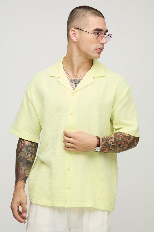 Oversized Revere Cheesecloth Shirt by BOOHOOMAN