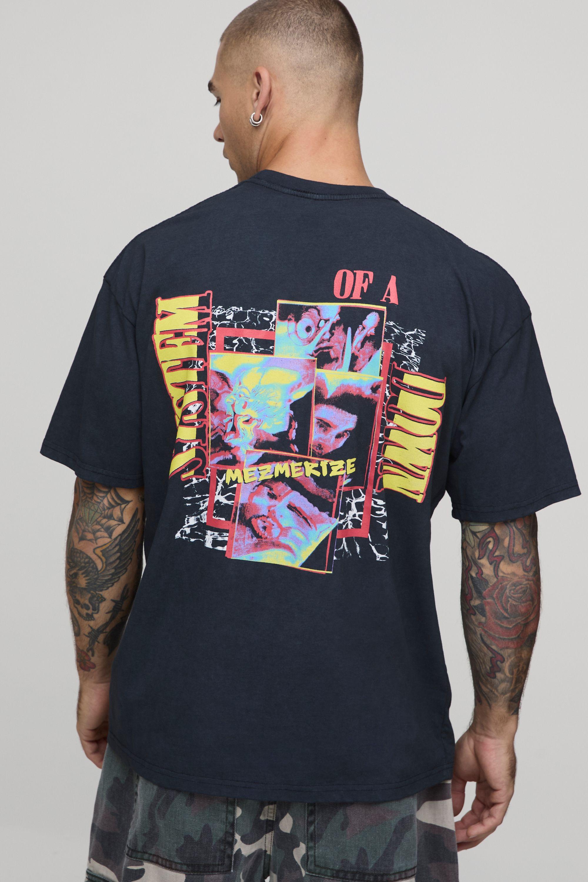 Oversized System Of A Down License Print T-shirt by BOOHOOMAN