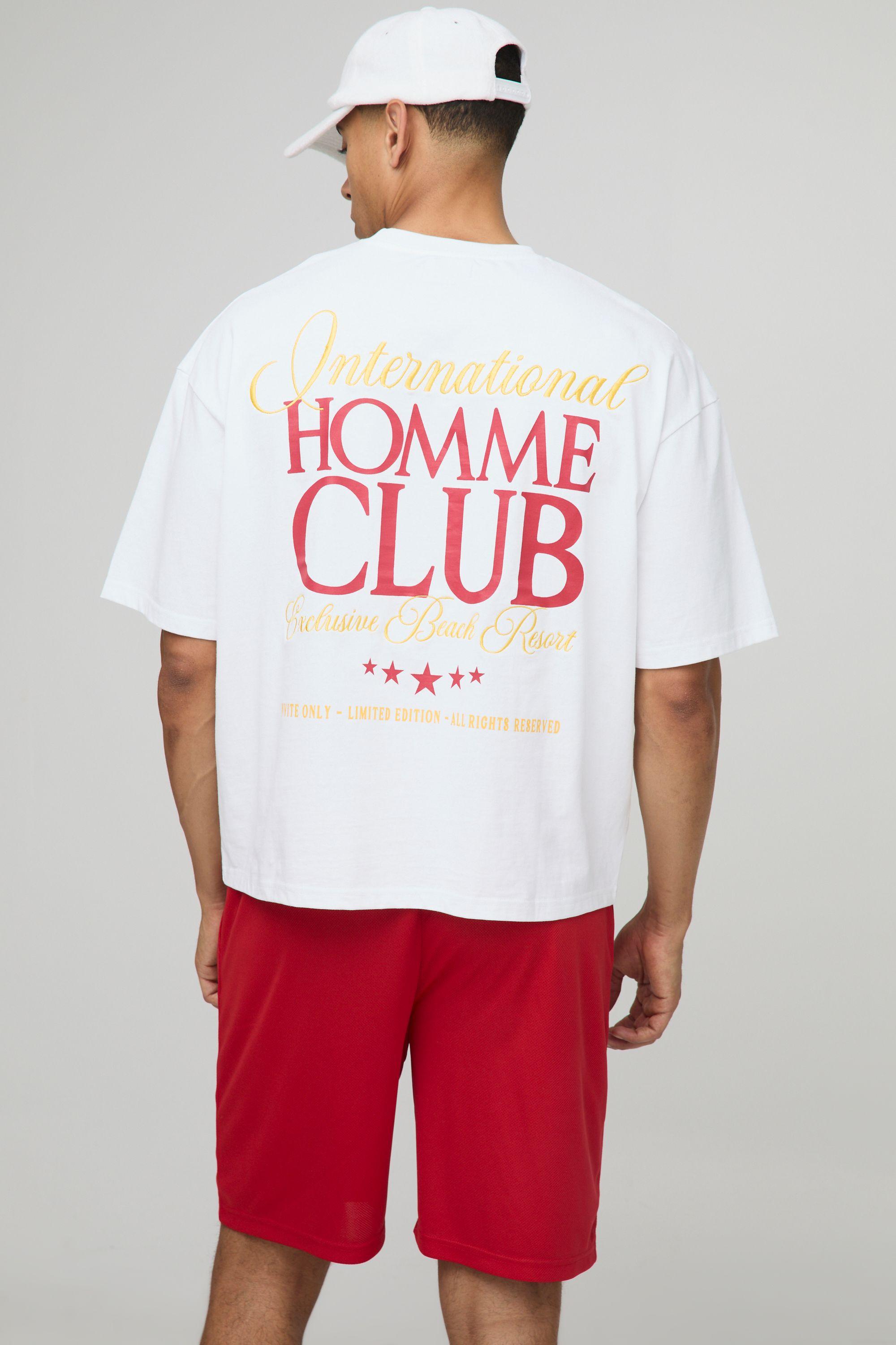 Oversized T-Shirt & Relaxed Shorts Lounge Set by BOOHOOMAN