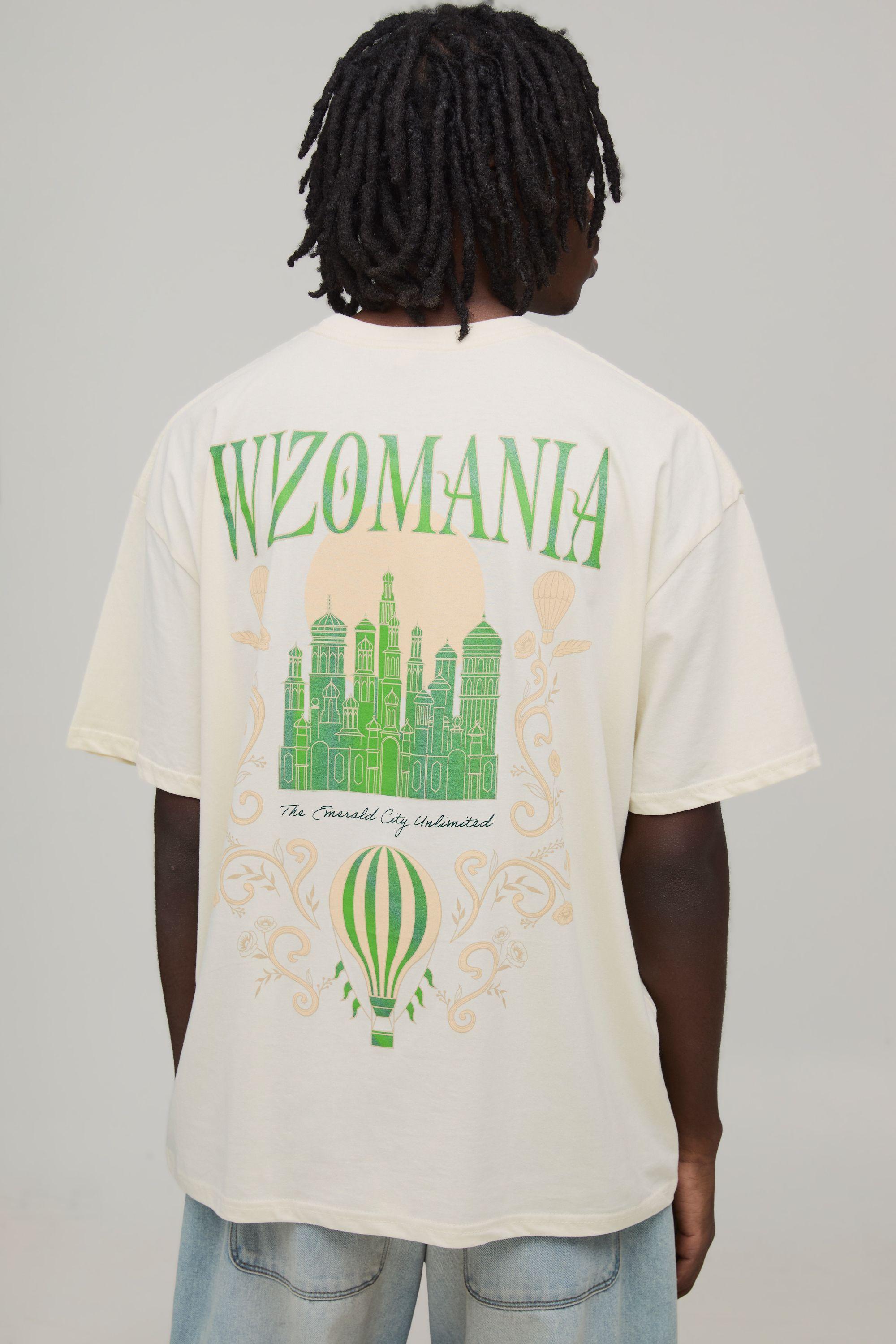 Oversized Wicked License Printed T-Shirt by BOOHOOMAN