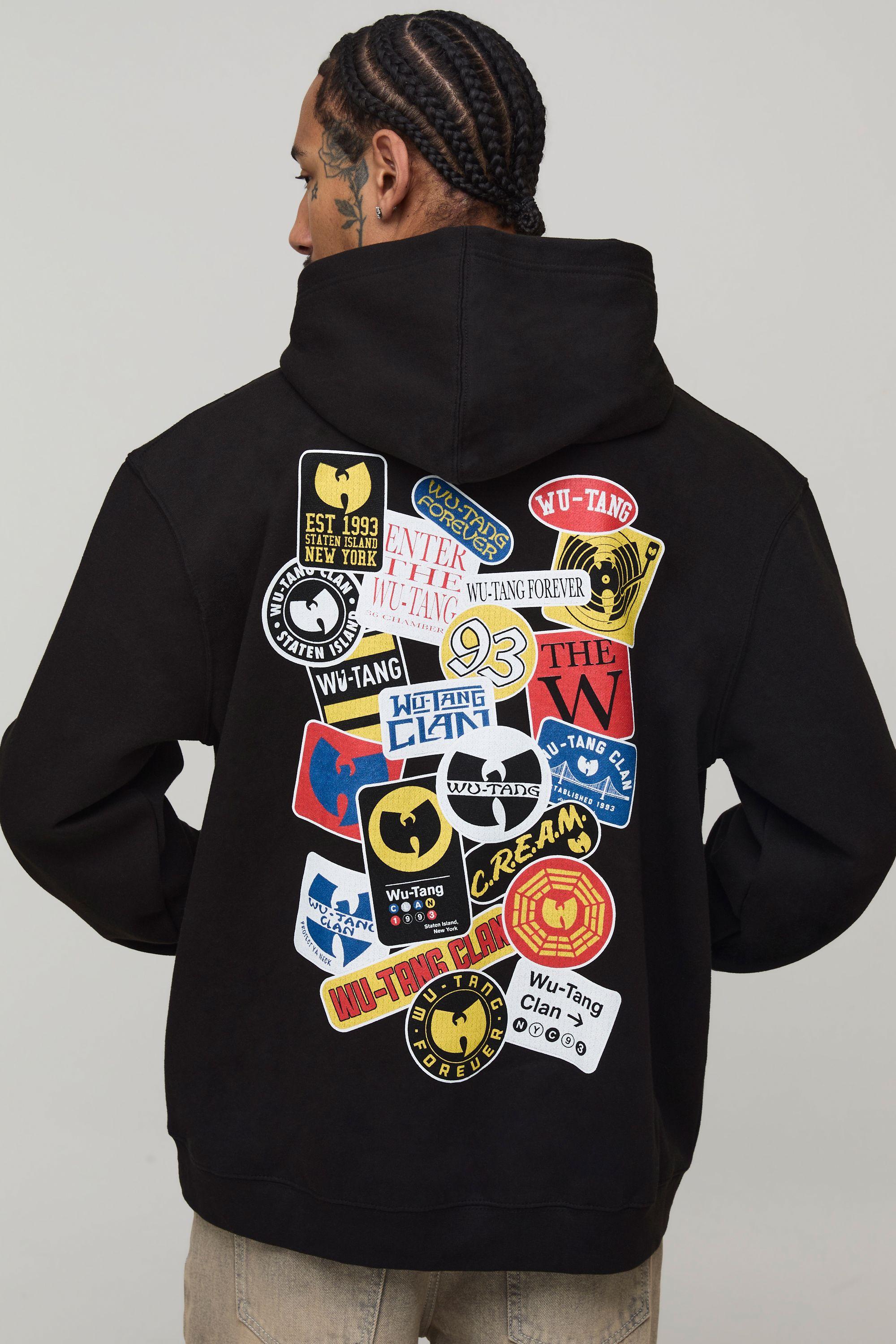 Oversized Wu-Tang License Printed Hoodie by BOOHOOMAN
