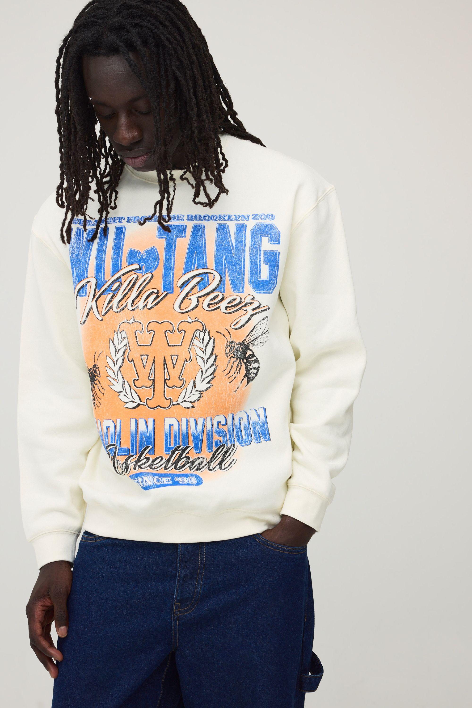 Oversized Wu-Tang Licensed Print Sweatshirt by BOOHOOMAN