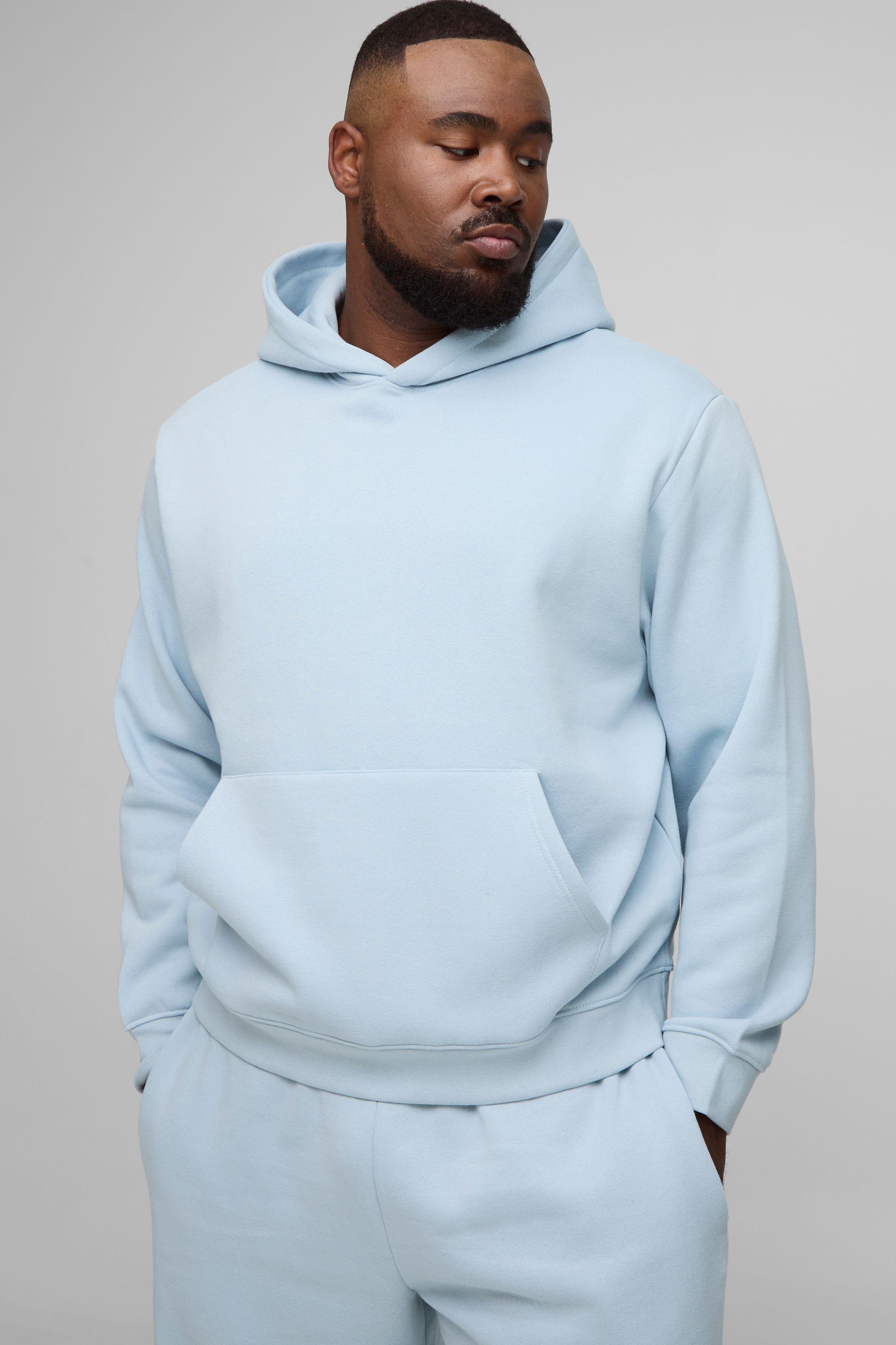 Plus Basic Boxy Over the Head Hoodie by BOOHOOMAN
