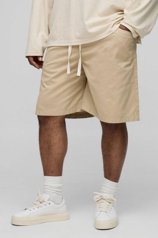 Plus Elasticated Waist Baggy Shorts by BOOHOOMAN