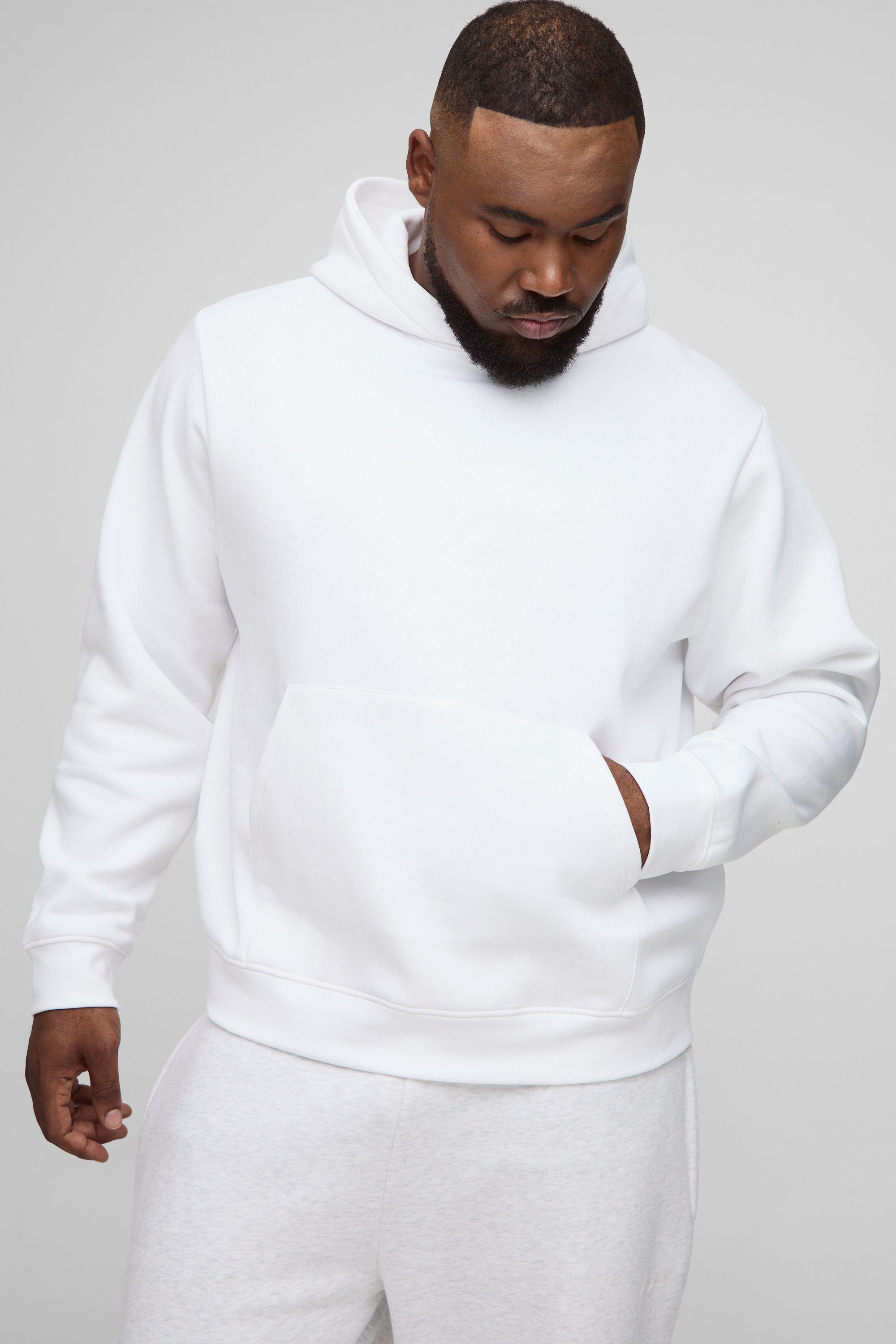 Plus Essential Boxy Over the Head Hoodie by BOOHOOMAN