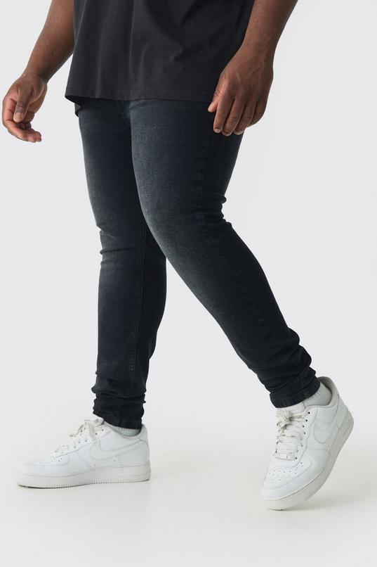 Plus Essential Super Skinny Fit Jeans by BOOHOOMAN