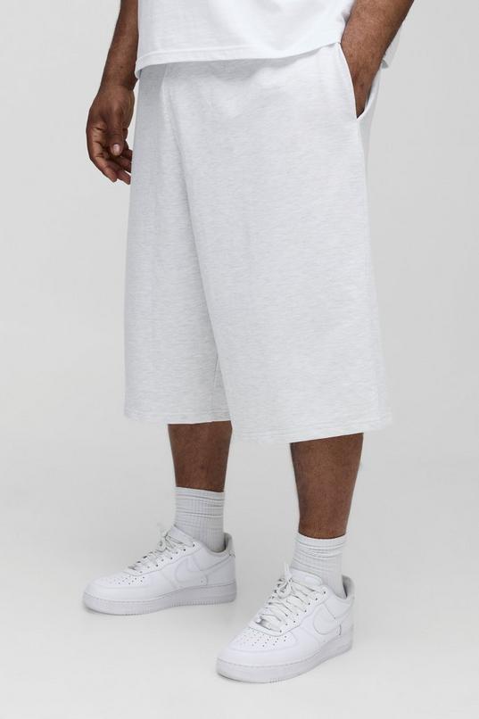 Plus Lightweight Basic Regular Fit Jersey Jorts by BOOHOOMAN