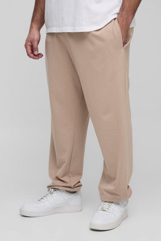 Plus Lightweight Oversized Fit Basic Joggers by BOOHOOMAN