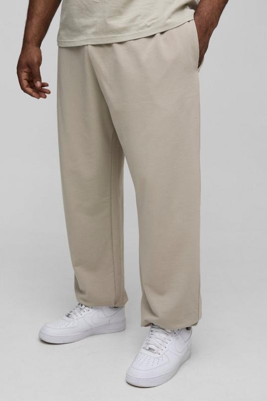 Plus Lightweight Oversized Fit Basic Joggers by BOOHOOMAN