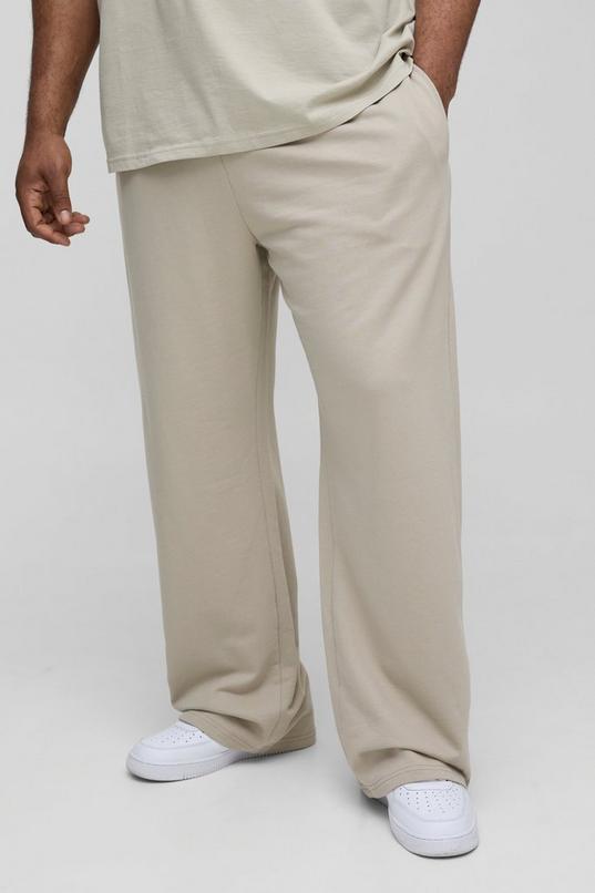 Plus Lightweight Straight Fit Basic Joggers by BOOHOOMAN