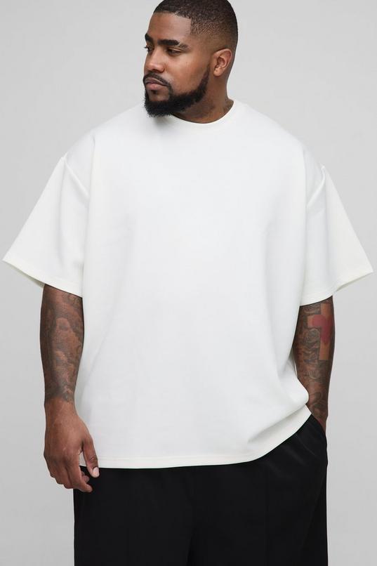 Plus Oversized Scuba T-Shirt by BOOHOOMAN