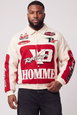 Plus Regular Fit Twill Homme Moto Bomber Jacket by BOOHOOMAN
