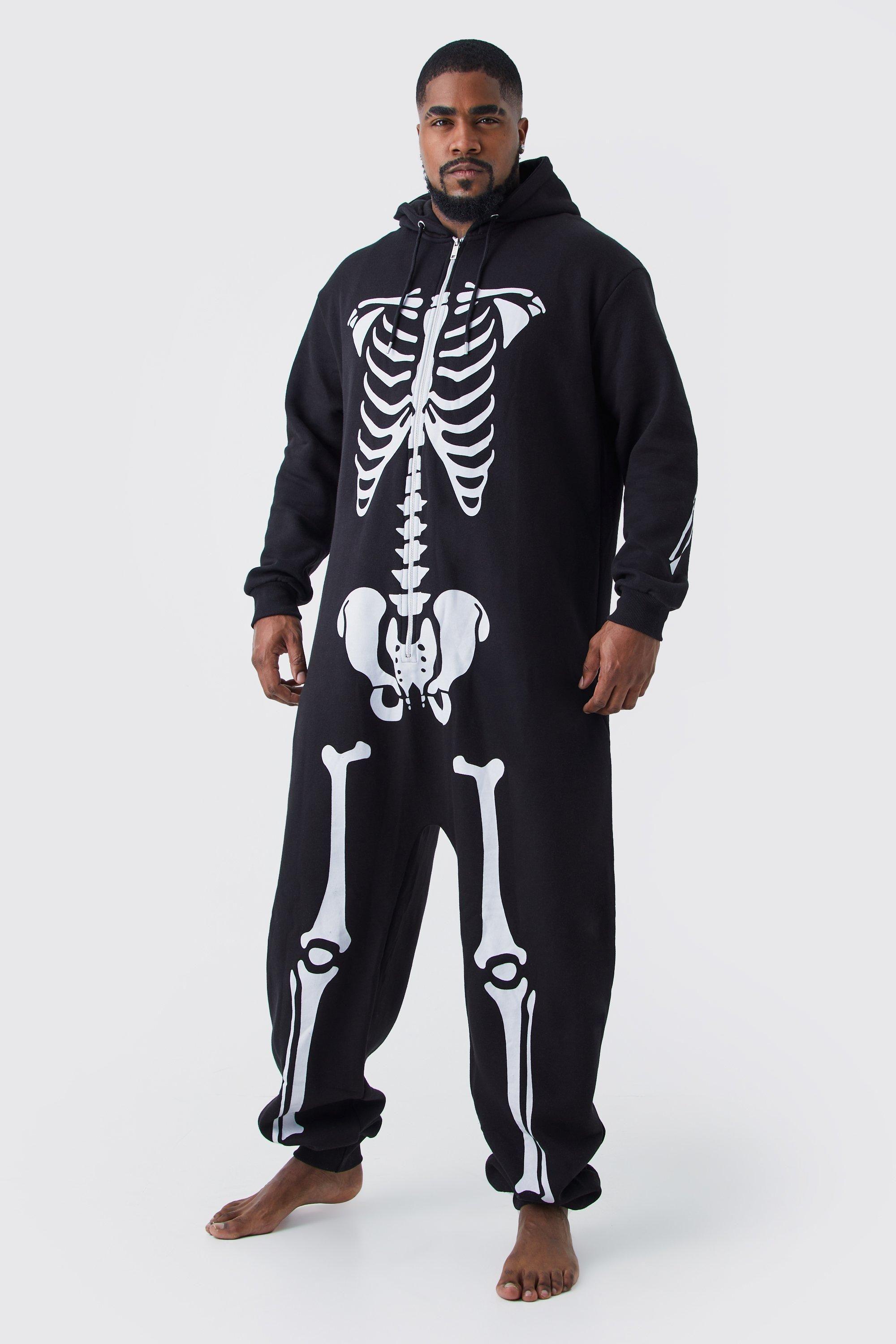 Plus Size Skeleton Onesie by BOOHOOMAN