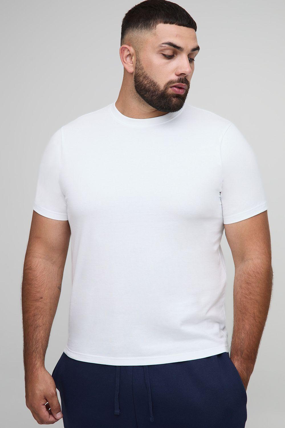 Plus Slim Fit Basic T-Shirt by BOOHOOMAN