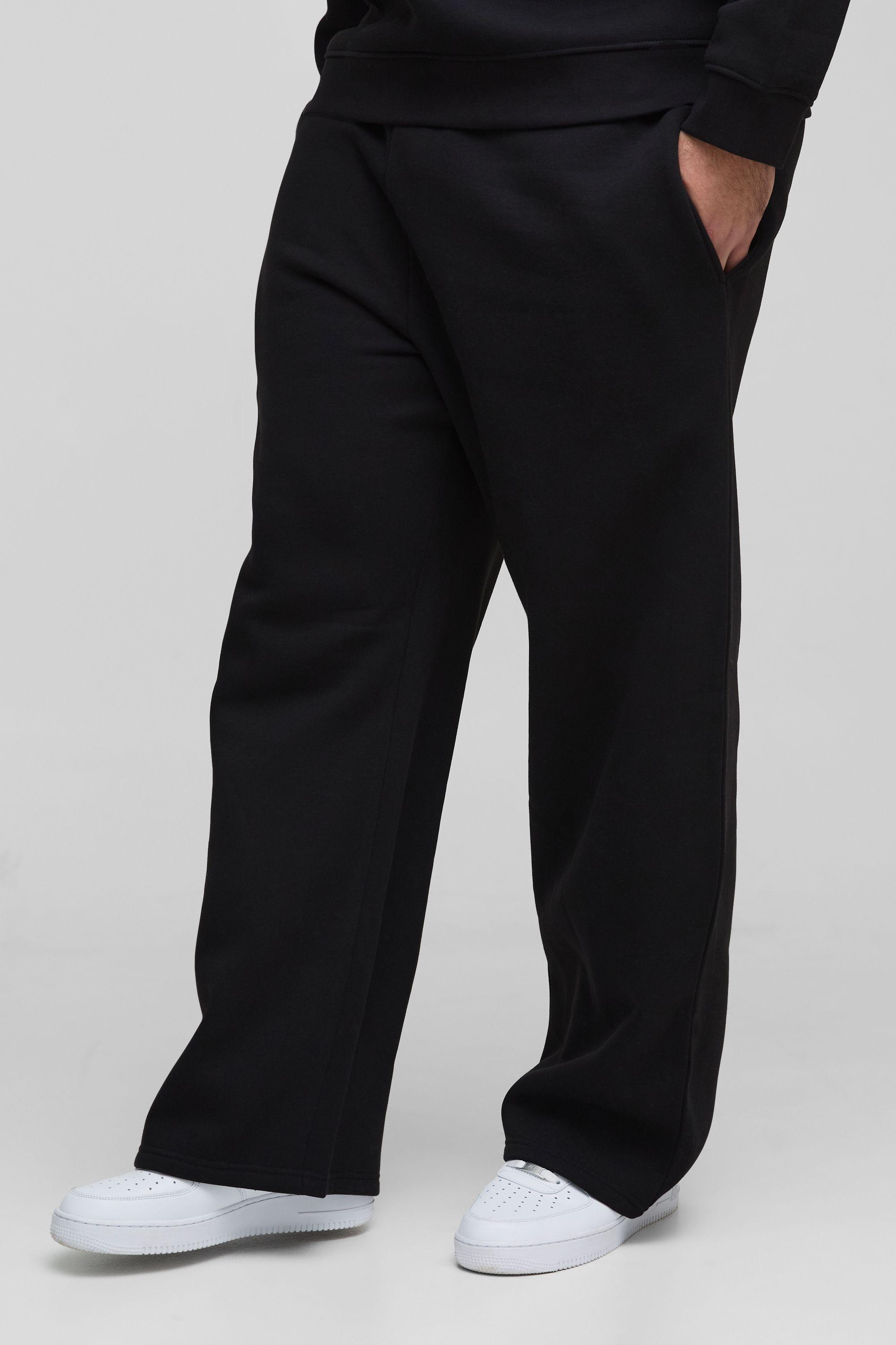 Plus Straight Leg Basic Joggers by BOOHOOMAN