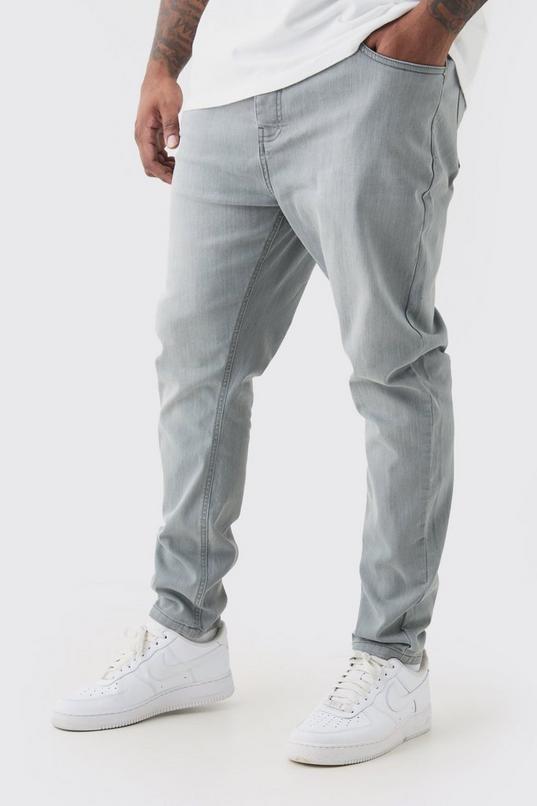 Plus Super Skinny Ripped Stretch Jeans by BOOHOOMAN
