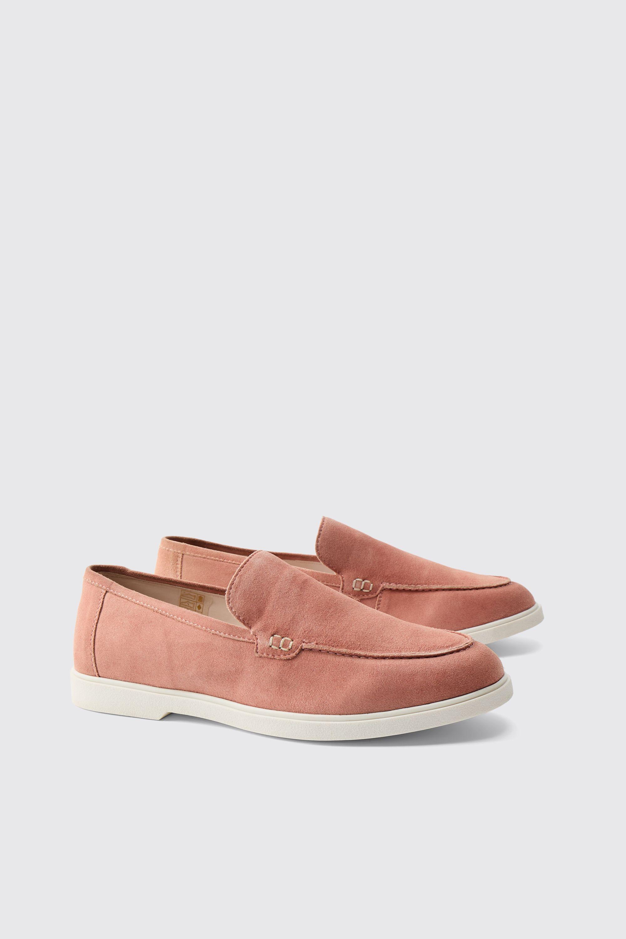 Real Suede Leather Loafer by BOOHOOMAN