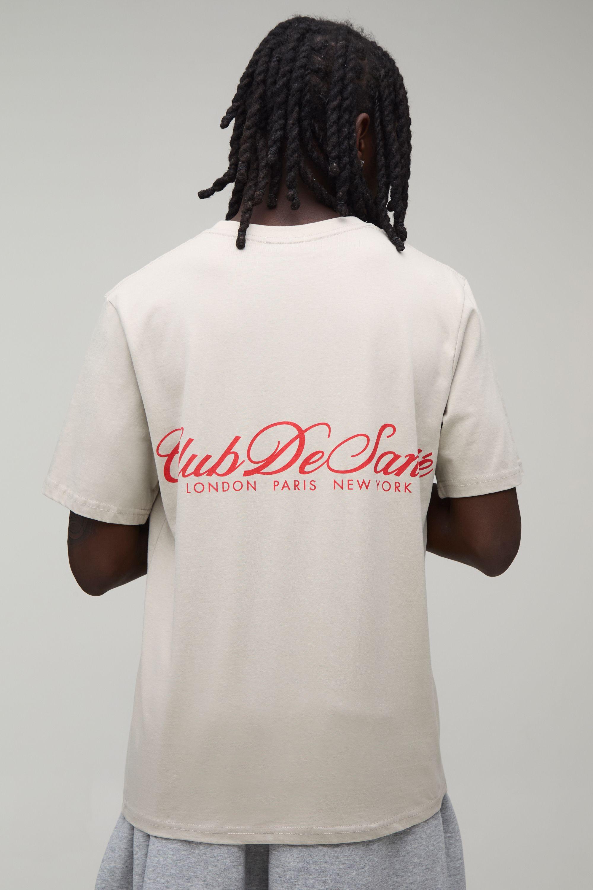 Regular Club De Sante Printed T-Shirt by BOOHOOMAN