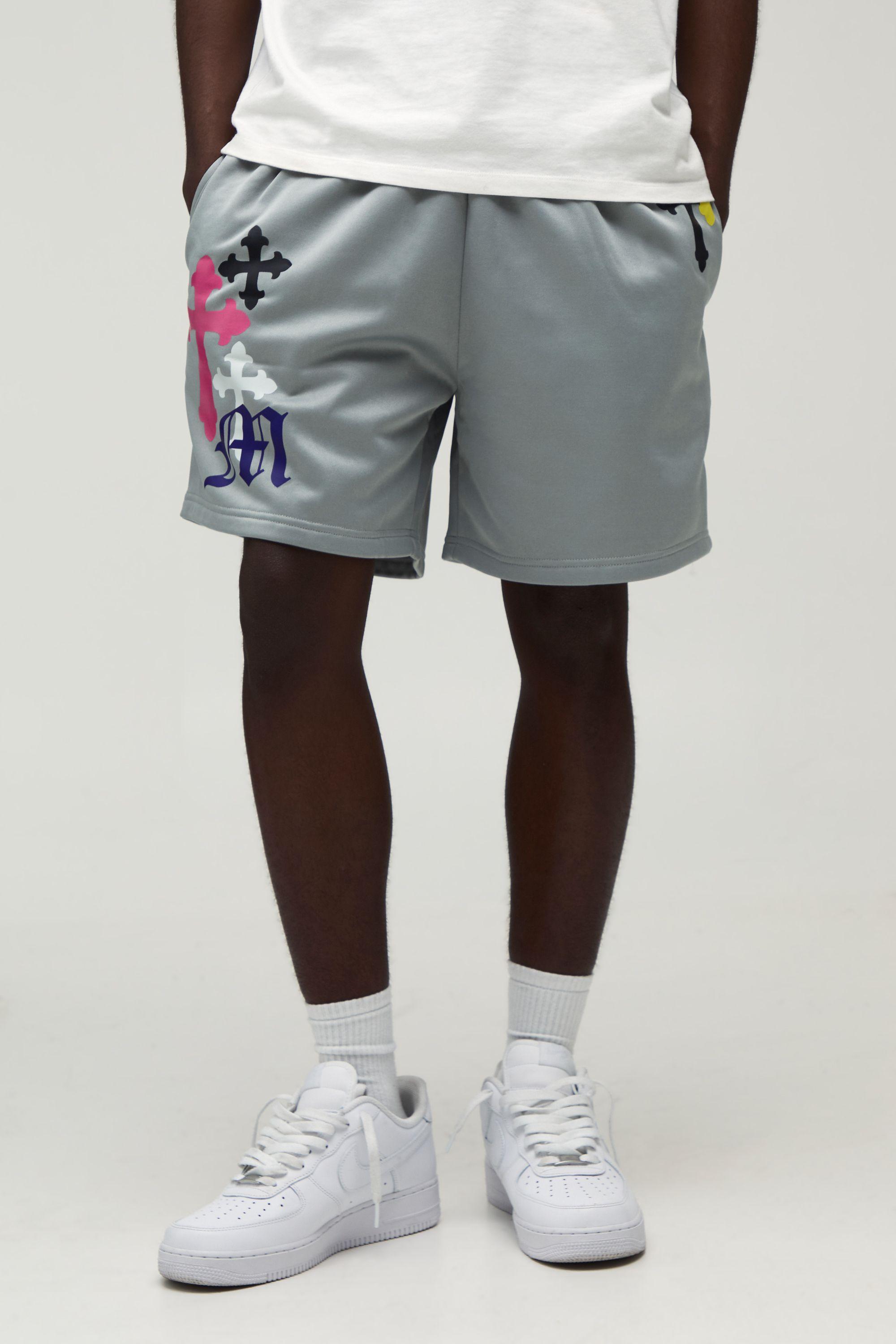 Regular Fit Cross Tricot Short by BOOHOOMAN