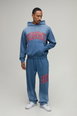 Regular Fit Embellished Homme Hoodie & Straight Leg Tracksuit by BOOHOOMAN