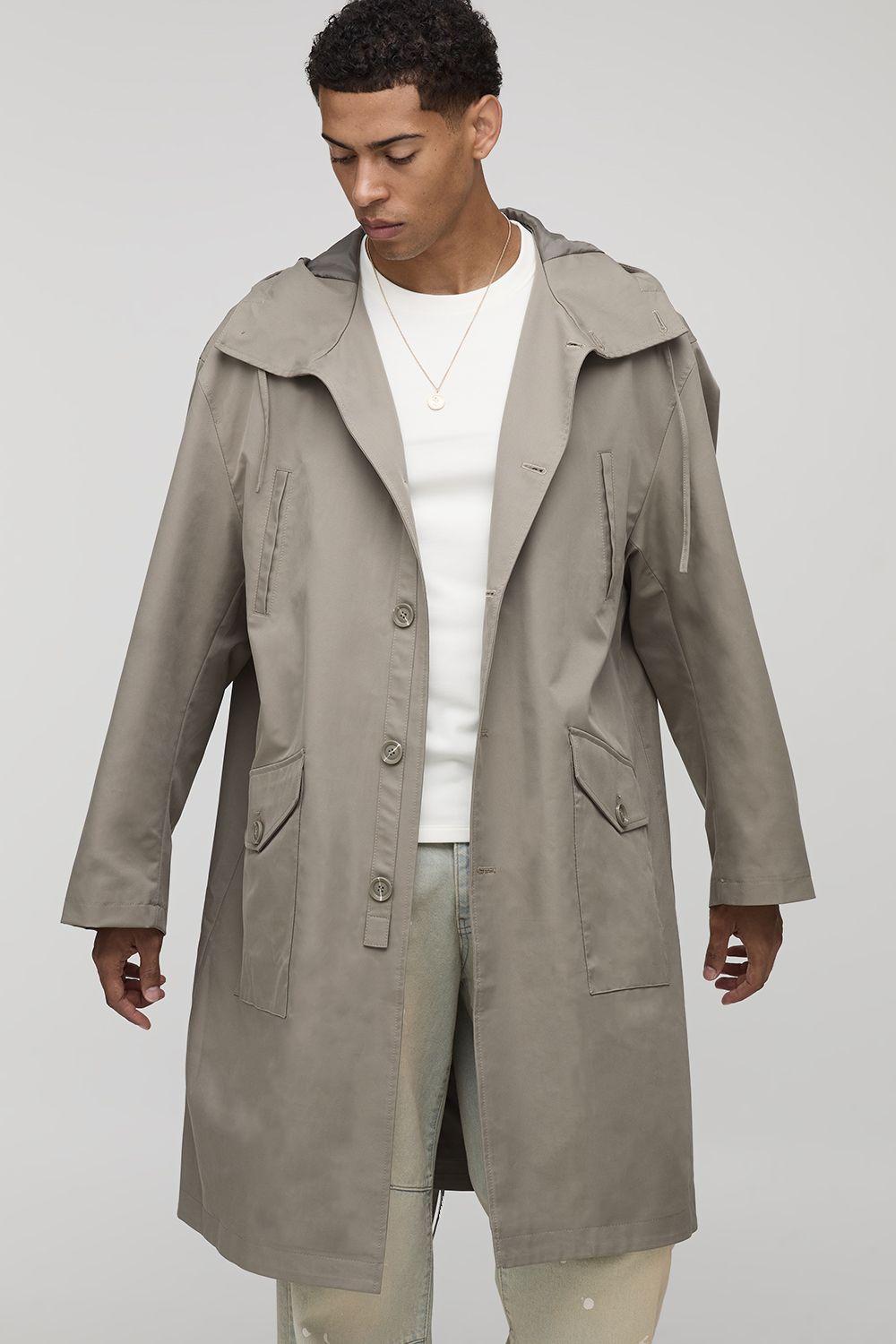 Regular Fit Long Length Hooded Parka Jacket by BOOHOOMAN