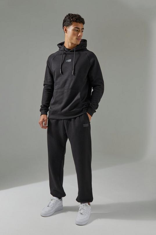 Regular Fit Man Active Hoodie & Jogger Tracksuit by BOOHOOMAN