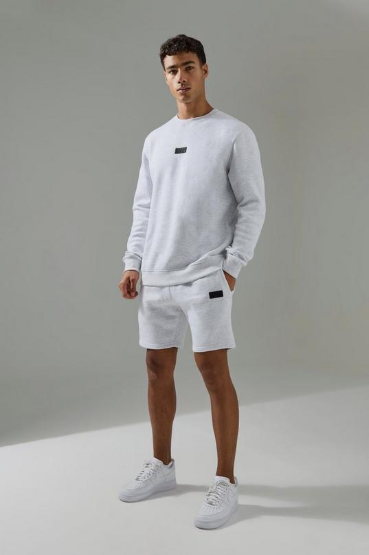 Regular Fit Man Active Sweatshirt & Short Tracksuit by BOOHOOMAN