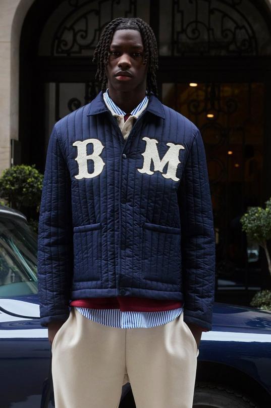 Regular Fit Quilted Applique Harrington Jacket by BOOHOOMAN