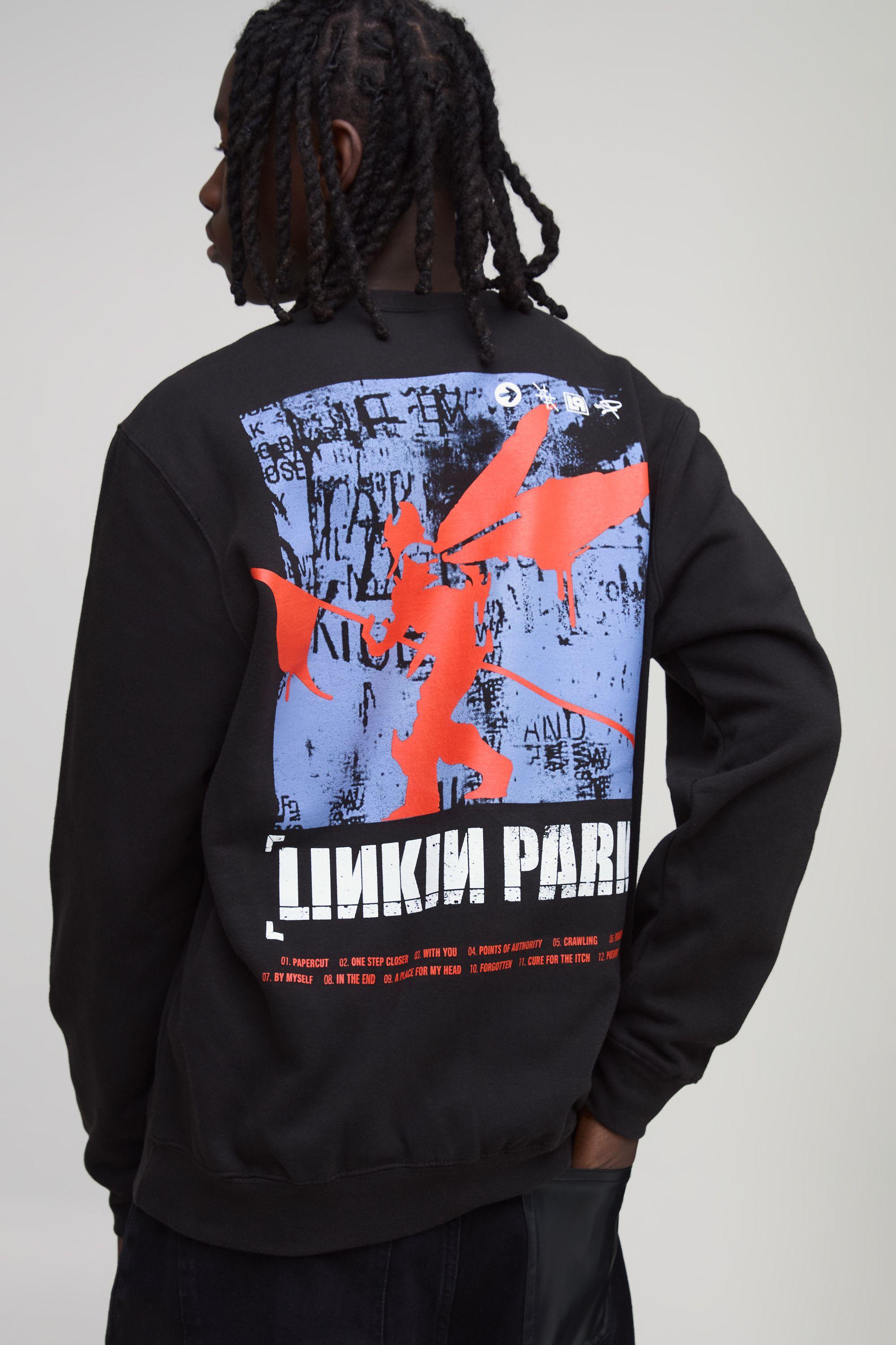 Regular Linkin Park License Print Sweatshirt by BOOHOOMAN